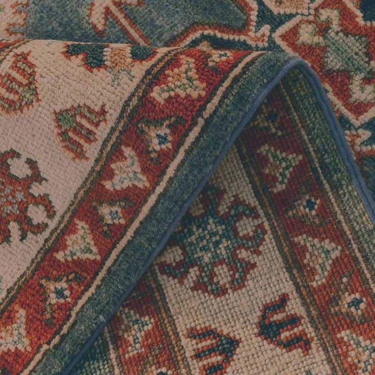 Detail image of 3' 3 x 13' 1 Hand Knotted Kazak Runner Rug