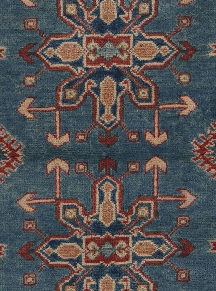 Detail image of 3' 3 x 13' 1 Hand Knotted Kazak Runner Rug