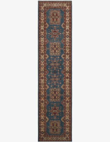 3' 3 x 13' 1 Hand Knotted Kazak Runner Rug