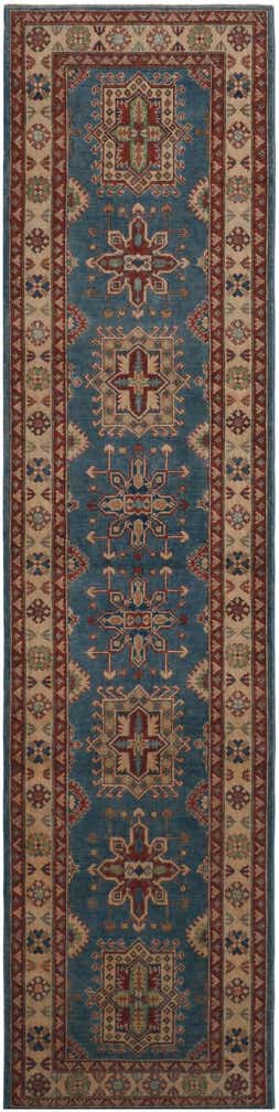 3' 3 x 13' 1 Hand Knotted Kazak Runner Rug
