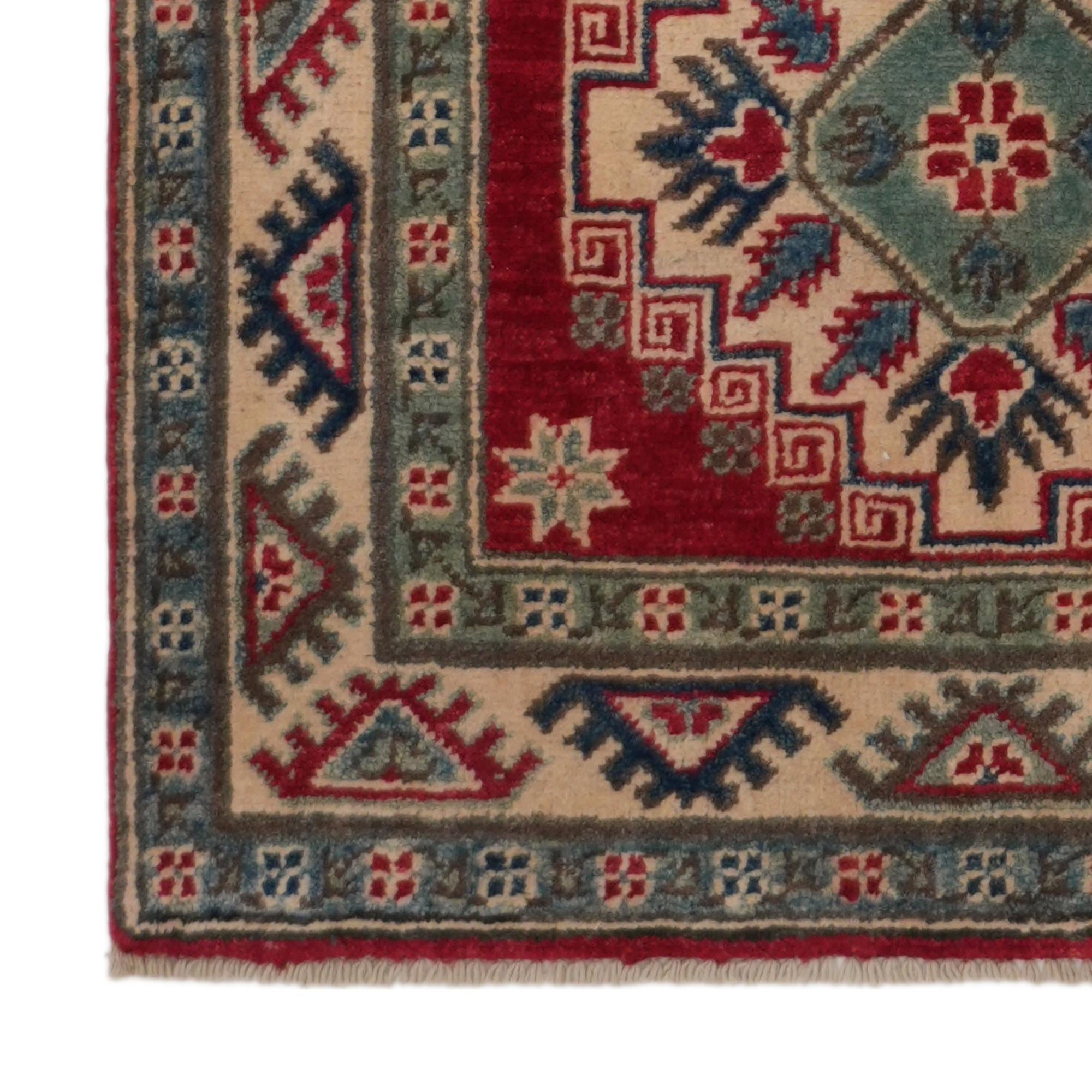 2' 8 x 10' 1 Hand Knotted Kazak Runner Rug