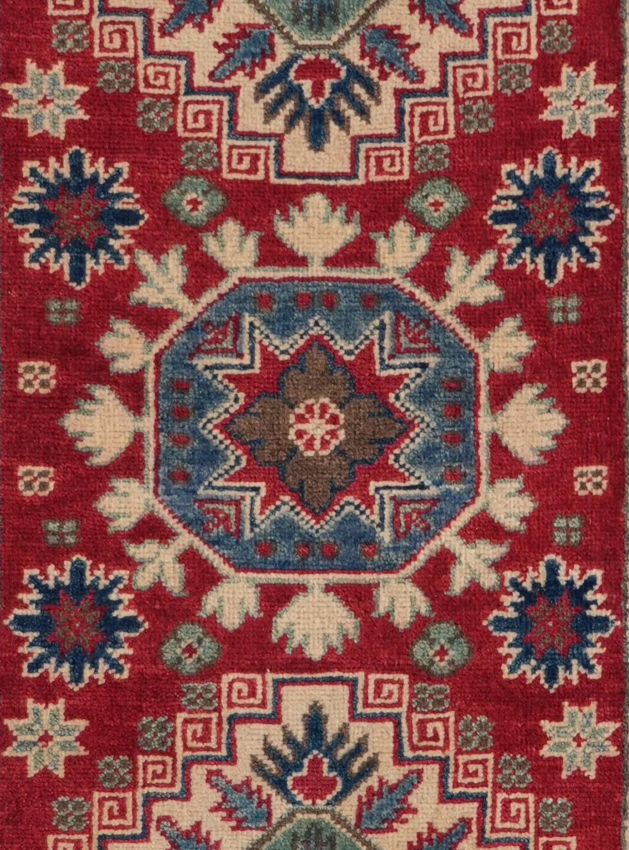 2' 8 x 10' 1 Hand Knotted Kazak Runner Rug