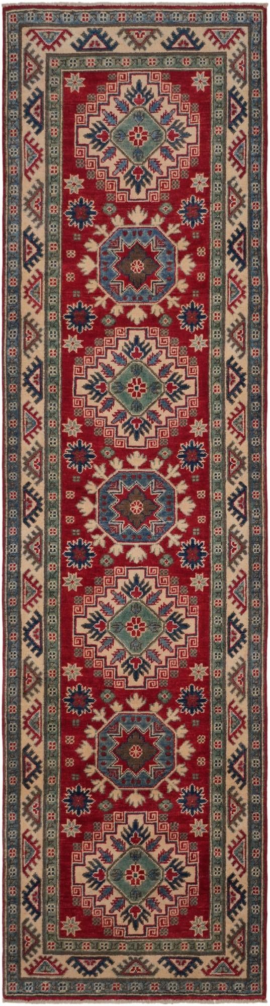 2' 8 x 10' 1 Hand Knotted Kazak Runner Rug