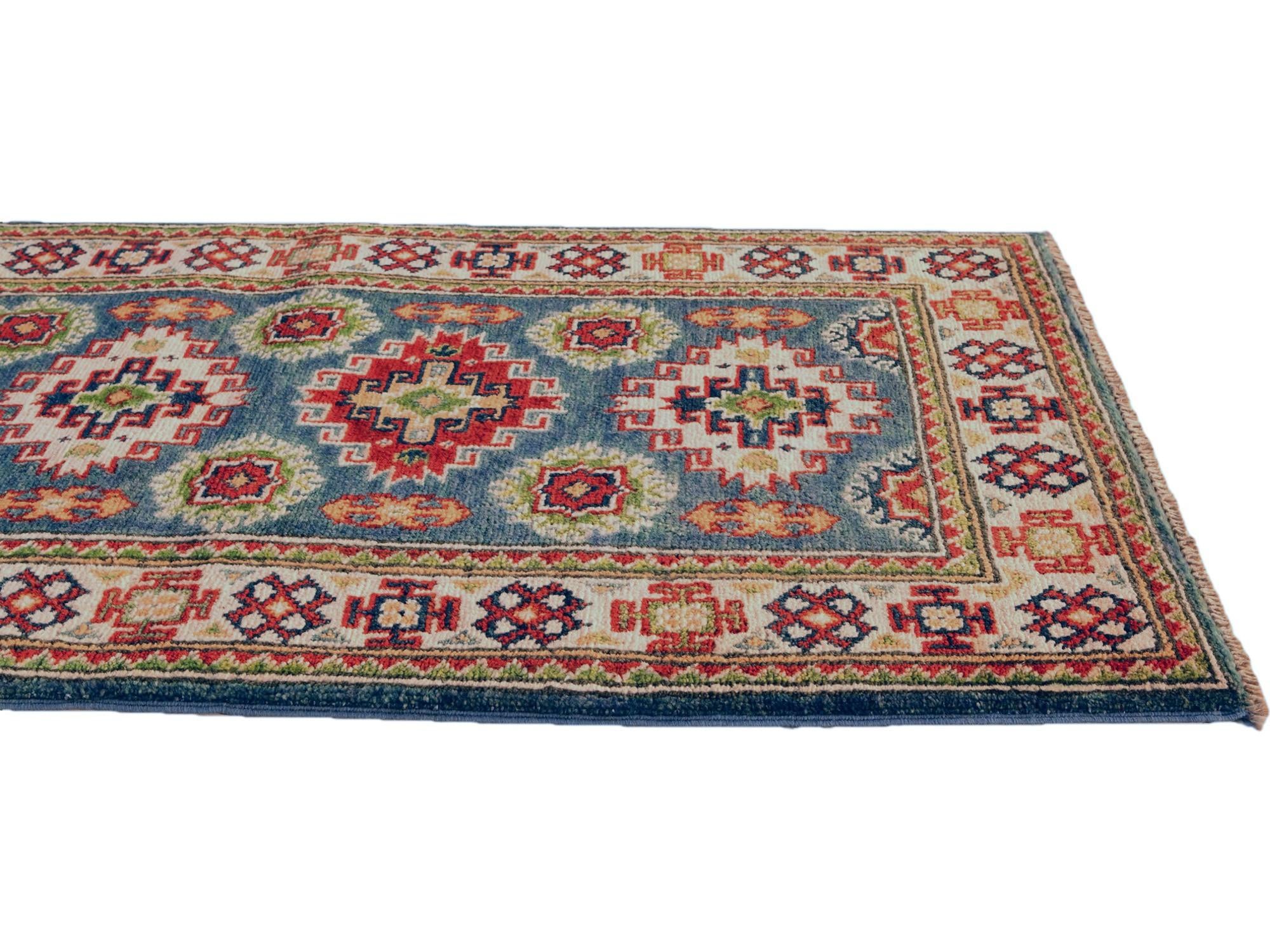 2' x 6' Hand Knotted Kazak Runner Rug