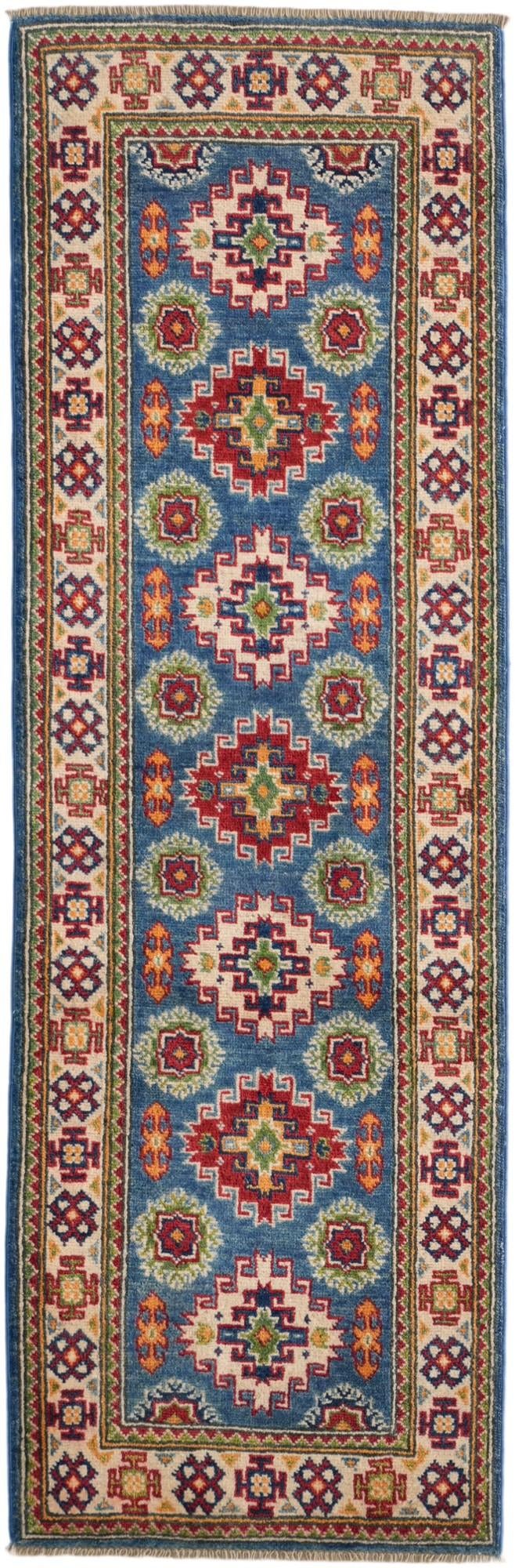 2' x 6' Hand Knotted Kazak Runner Rug