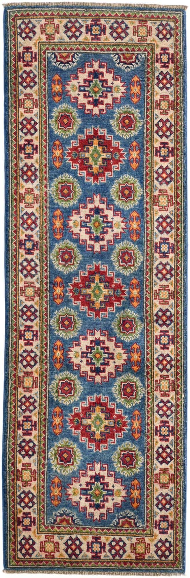 2' x 6' Hand Knotted Kazak Runner Rug
