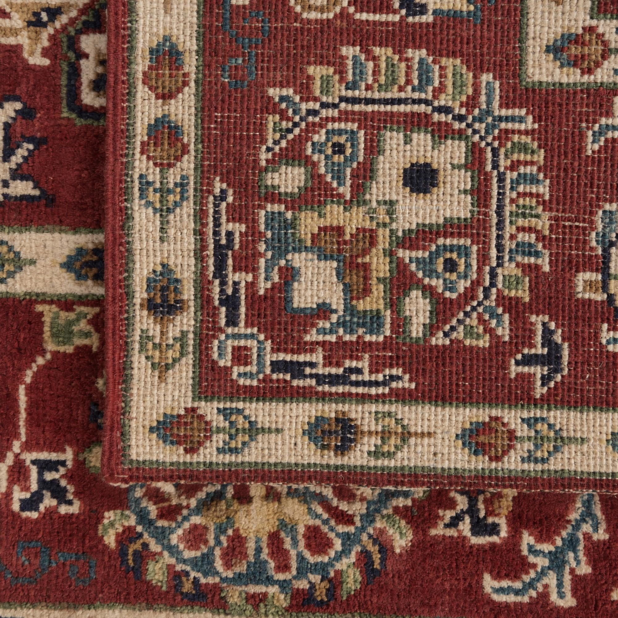 80cm x 300cm anudado a mano Kazak Alfombra Pasillera