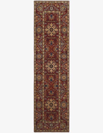 2' 8 x 9' 9 Hand Knotted Kazak Runner Rug