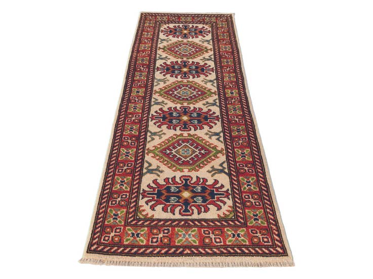 Detail image of 1' 11 x 5' 9 Hand Knotted Kazak Runner Rug