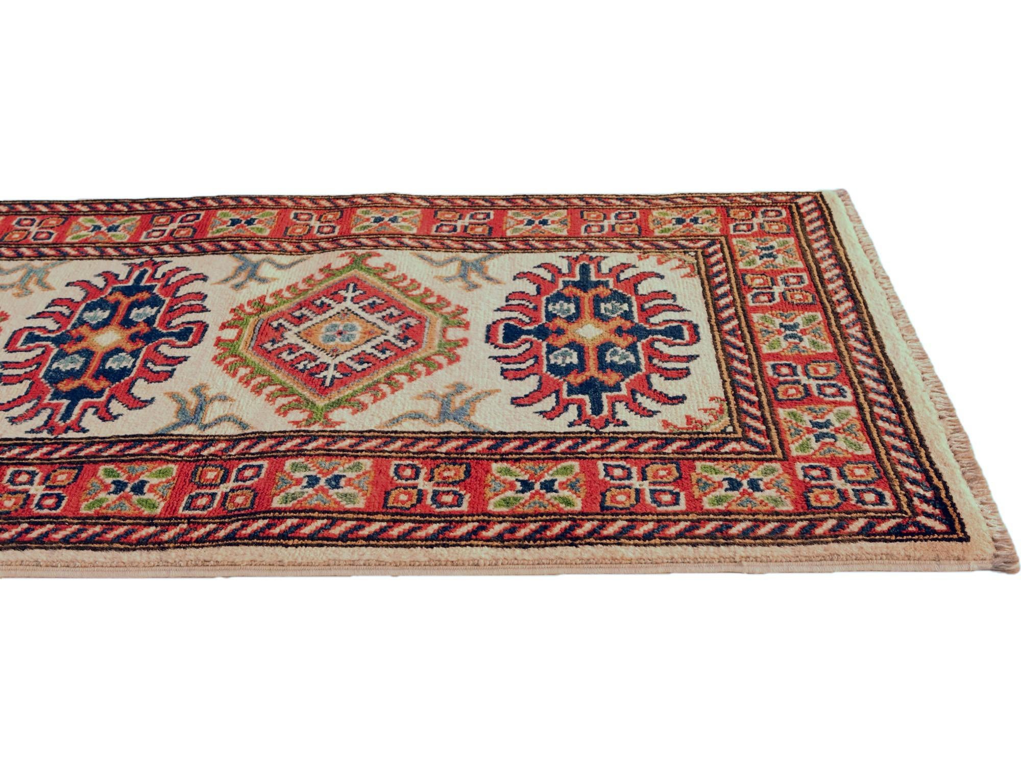 1' 11 x 5' 9 Hand Knotted Kazak Runner Rug