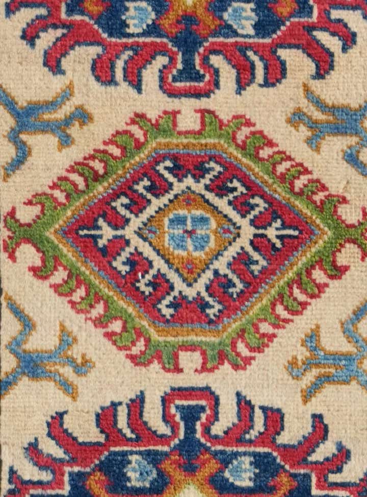 1' 11 x 5' 9 Hand Knotted Kazak Runner Rug