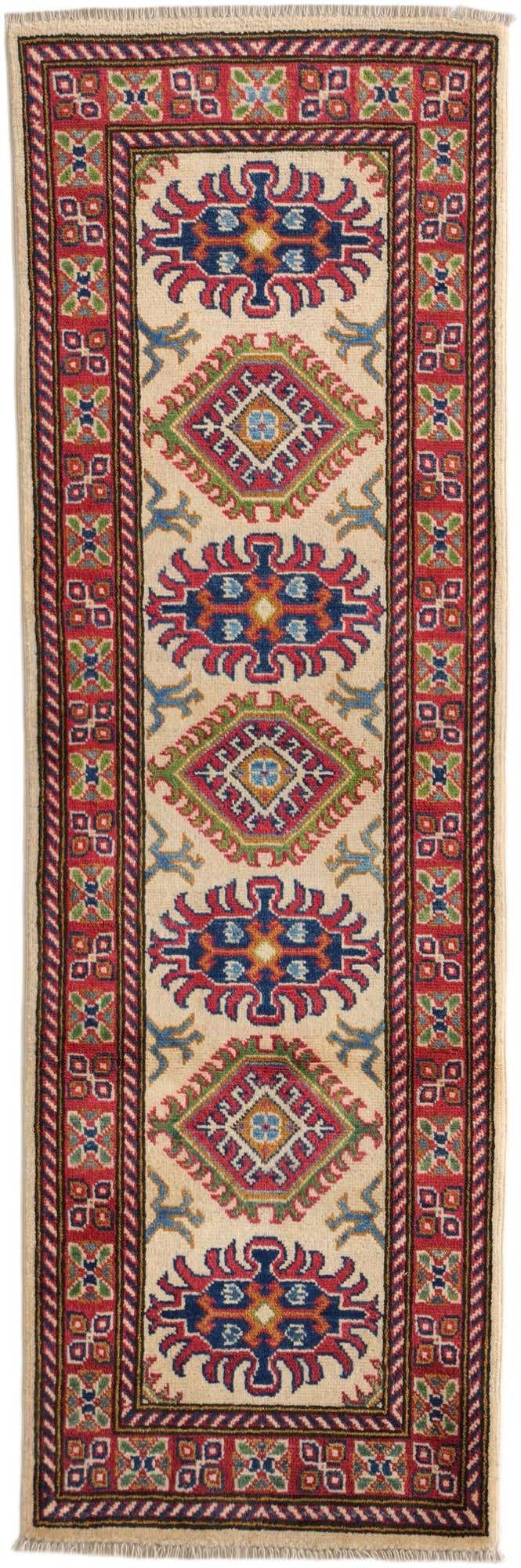 1' 11 x 5' 9 Hand Knotted Kazak Runner Rug