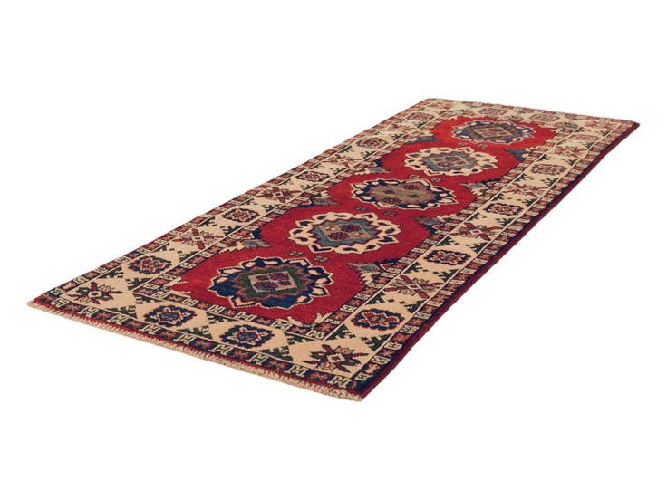 Detail image of 2' 2 x 5' 5 Hand Knotted Kazak Runner Rug