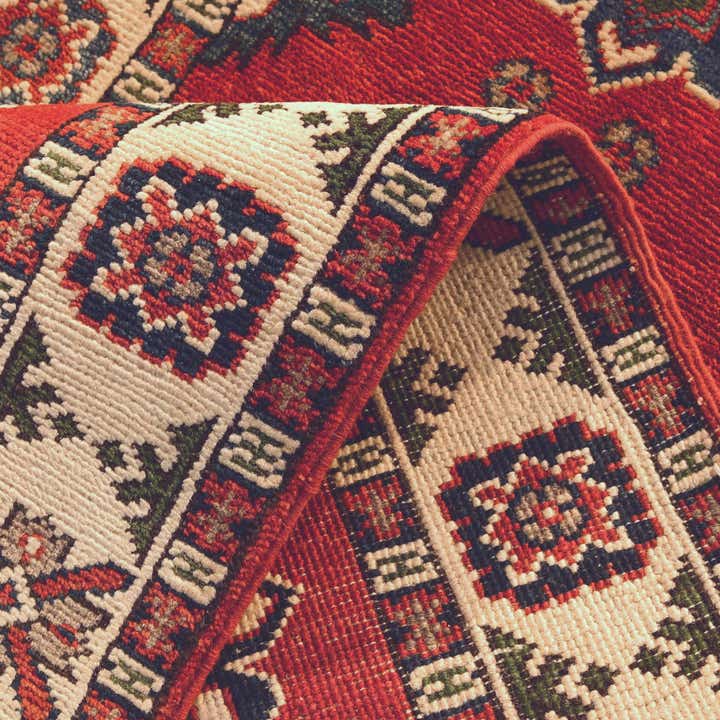 2' 2 x 5' 5 Hand Knotted Kazak Runner Rug