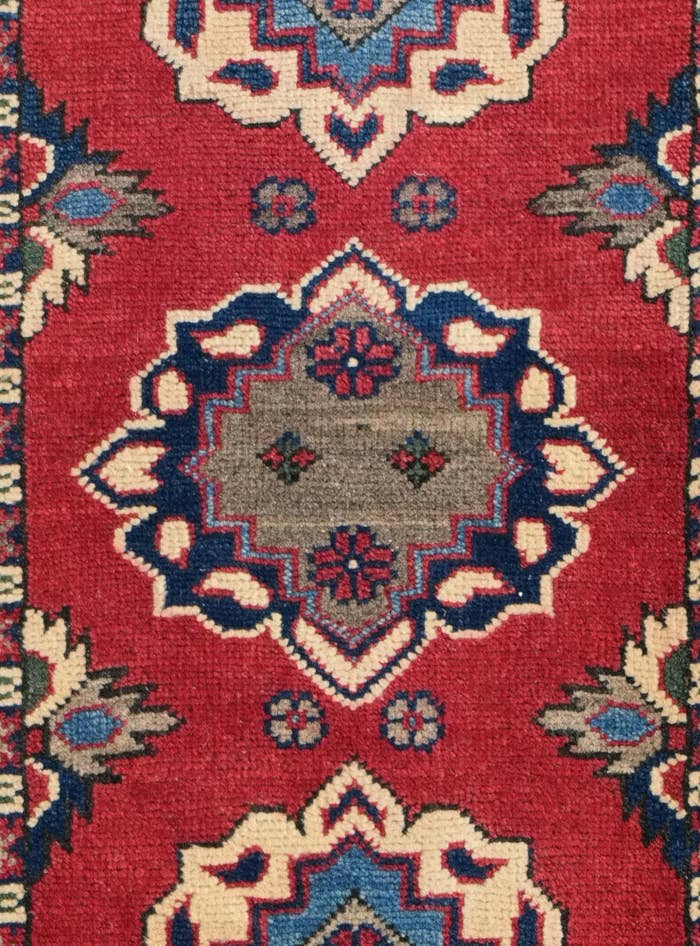 Detail image of 2' 2 x 5' 5 Hand Knotted Kazak Runner Rug