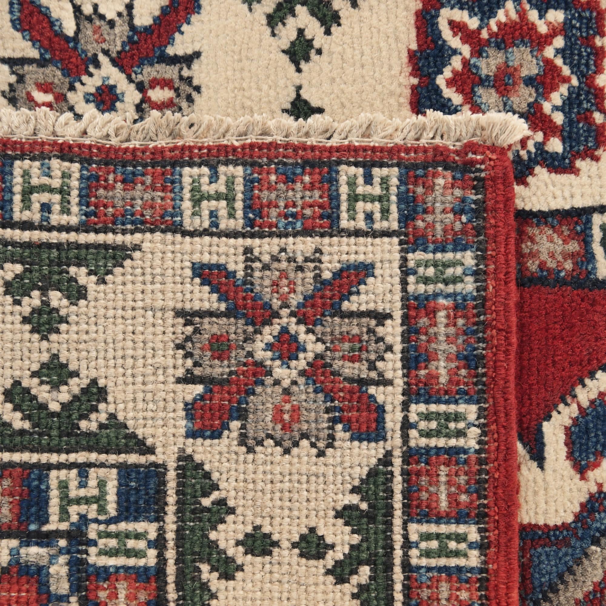 65cm x 165cm Hand Knotted Kazak Runner Rug