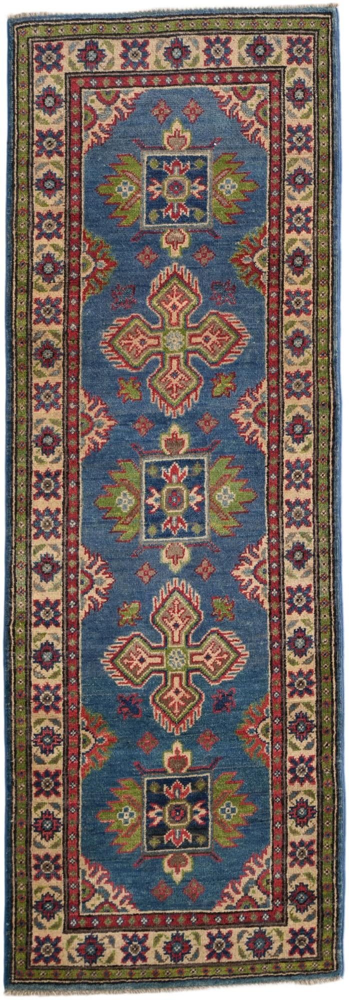 2' 1 x 6' Hand Knotted Kazak Runner Rug