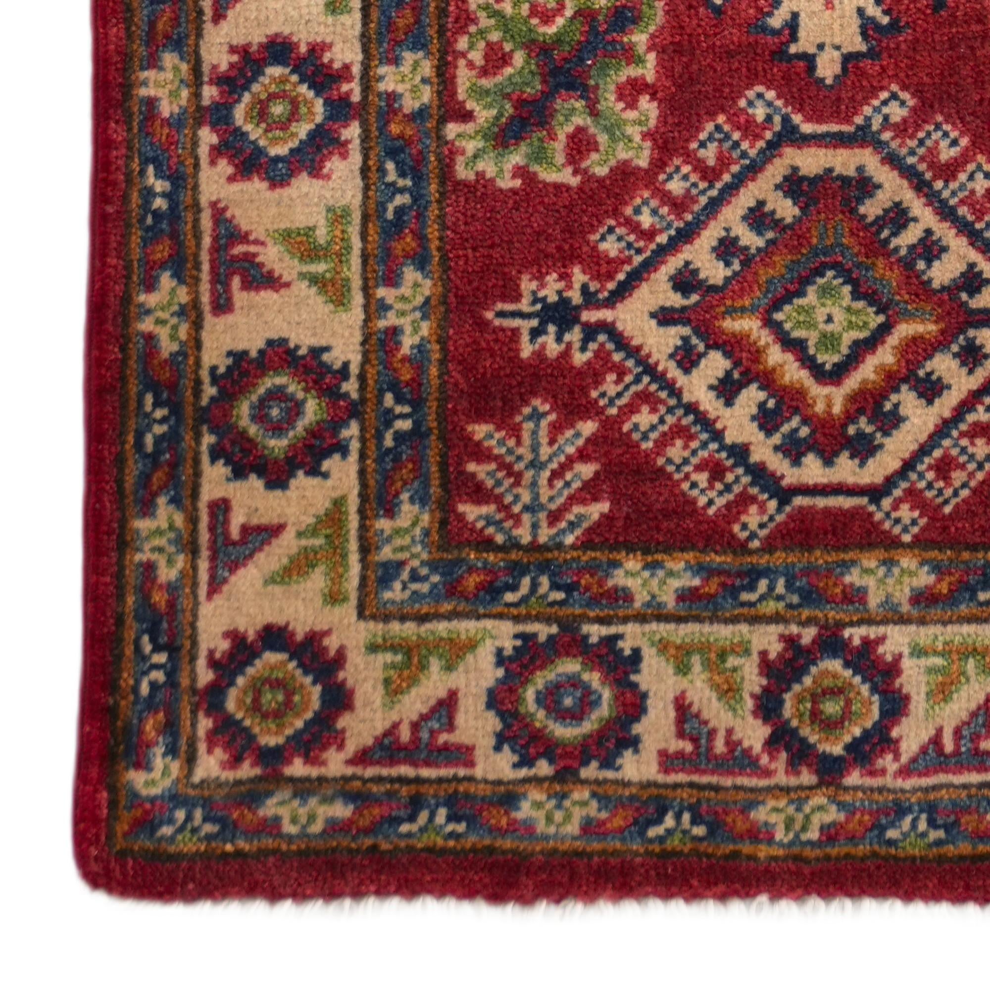 2' x 6' Hand Knotted Kazak Runner Rug