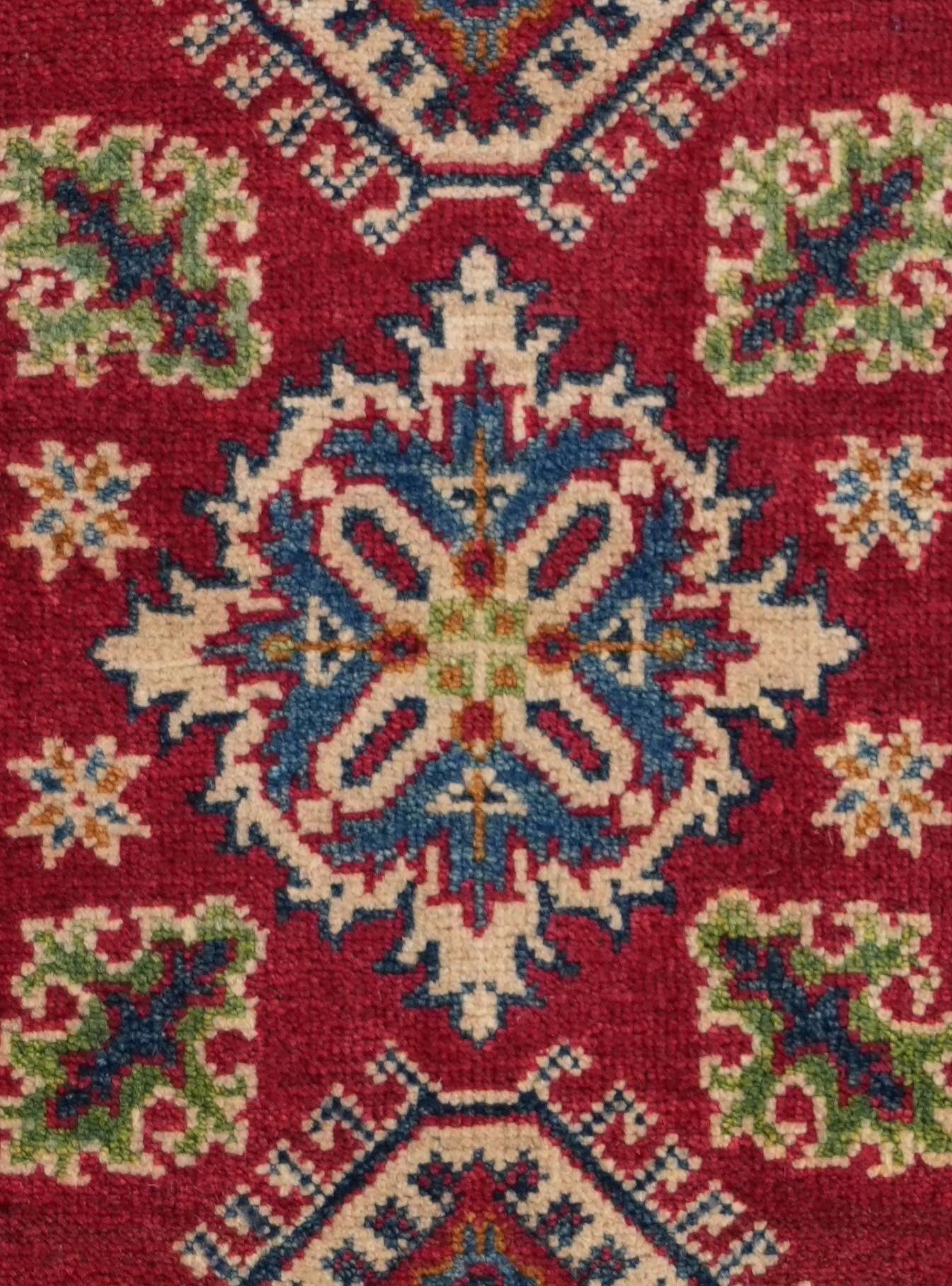 2' x 6' Hand Knotted Kazak Runner Rug