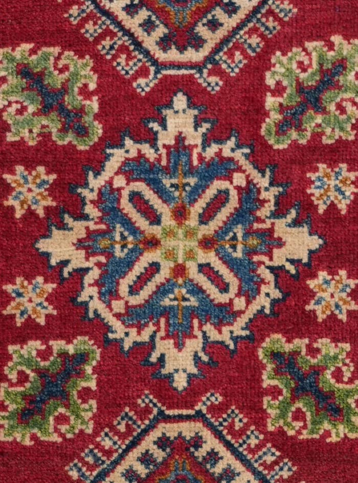 Detail image of 2' x 6' Hand Knotted Kazak Runner Rug
