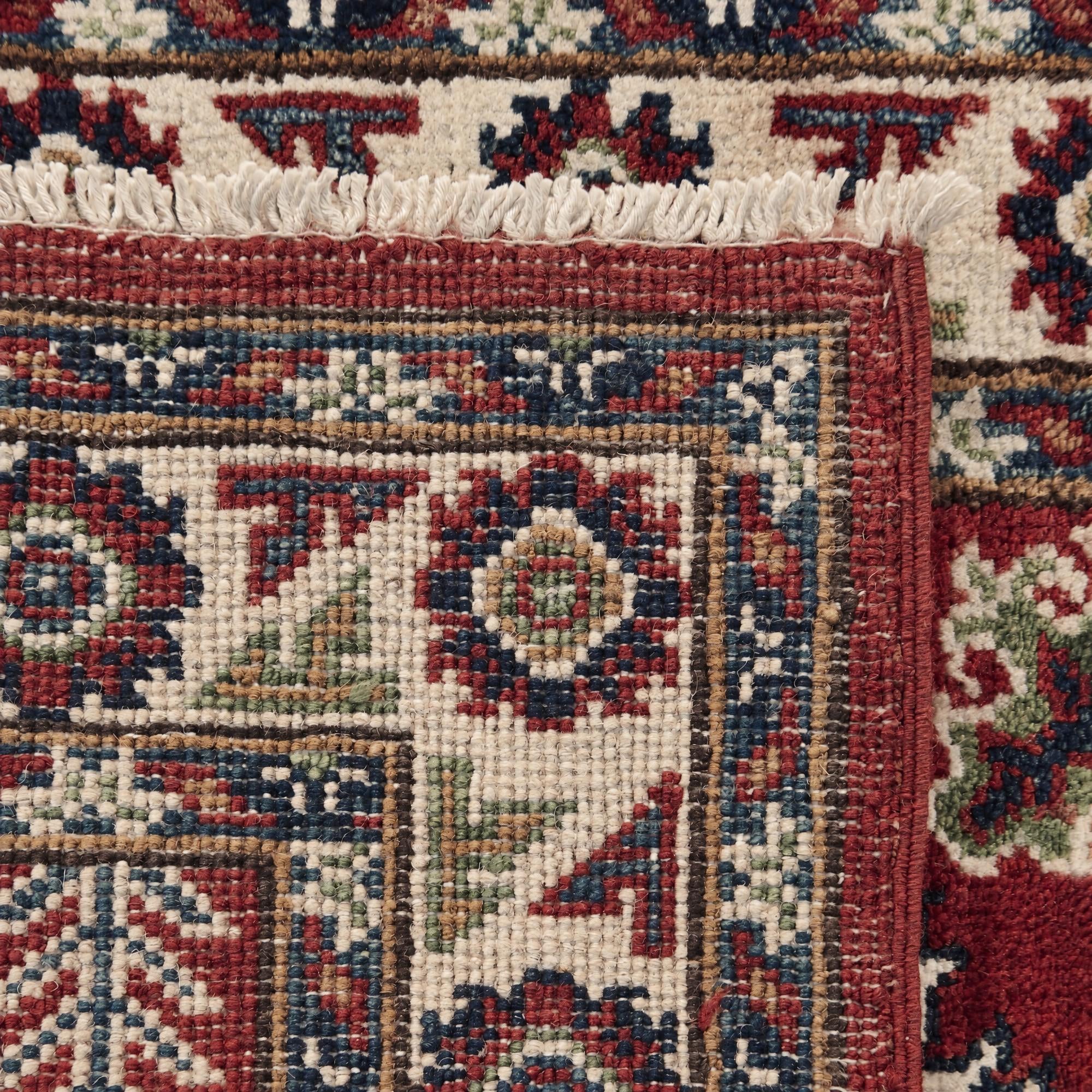 60cm x 185cm anudado a mano Kazak Alfombra Pasillera