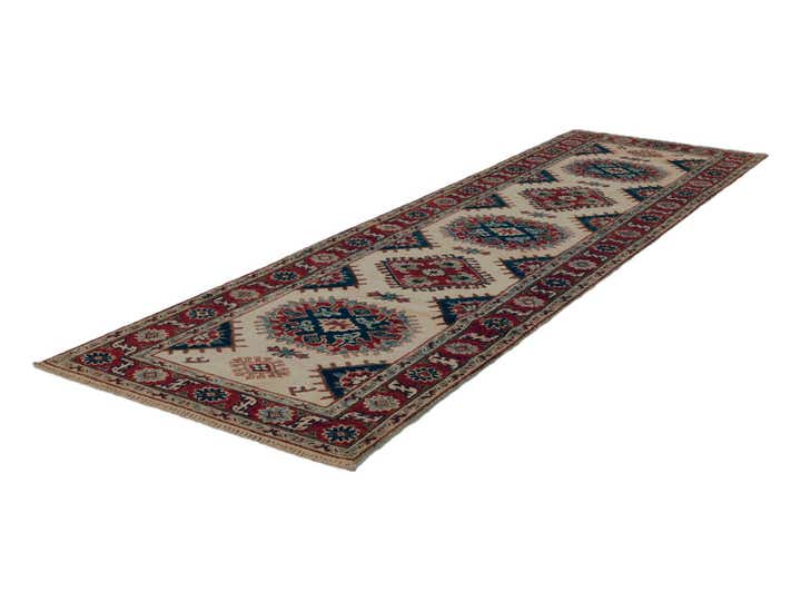 2' 9 x 9' 9 Hand Knotted Kazak Runner Rug