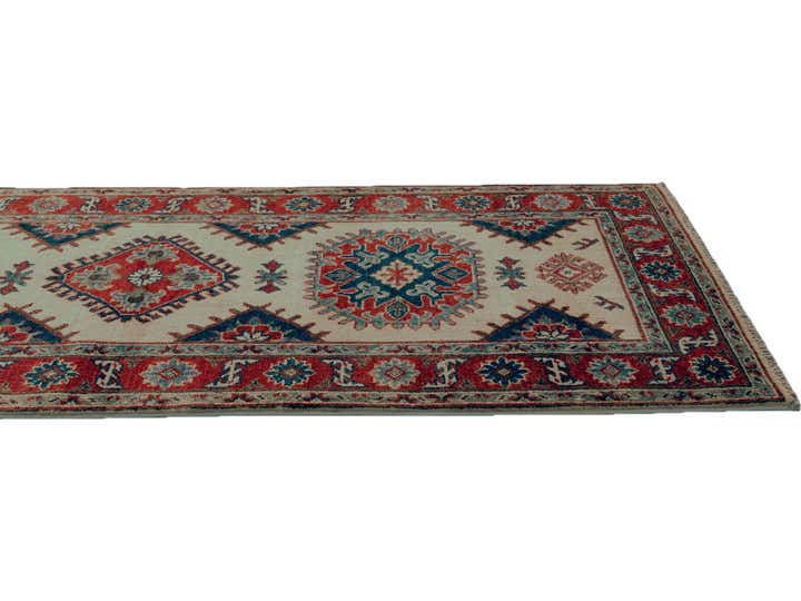 2' 9 x 9' 9 Hand Knotted Kazak Runner Rug