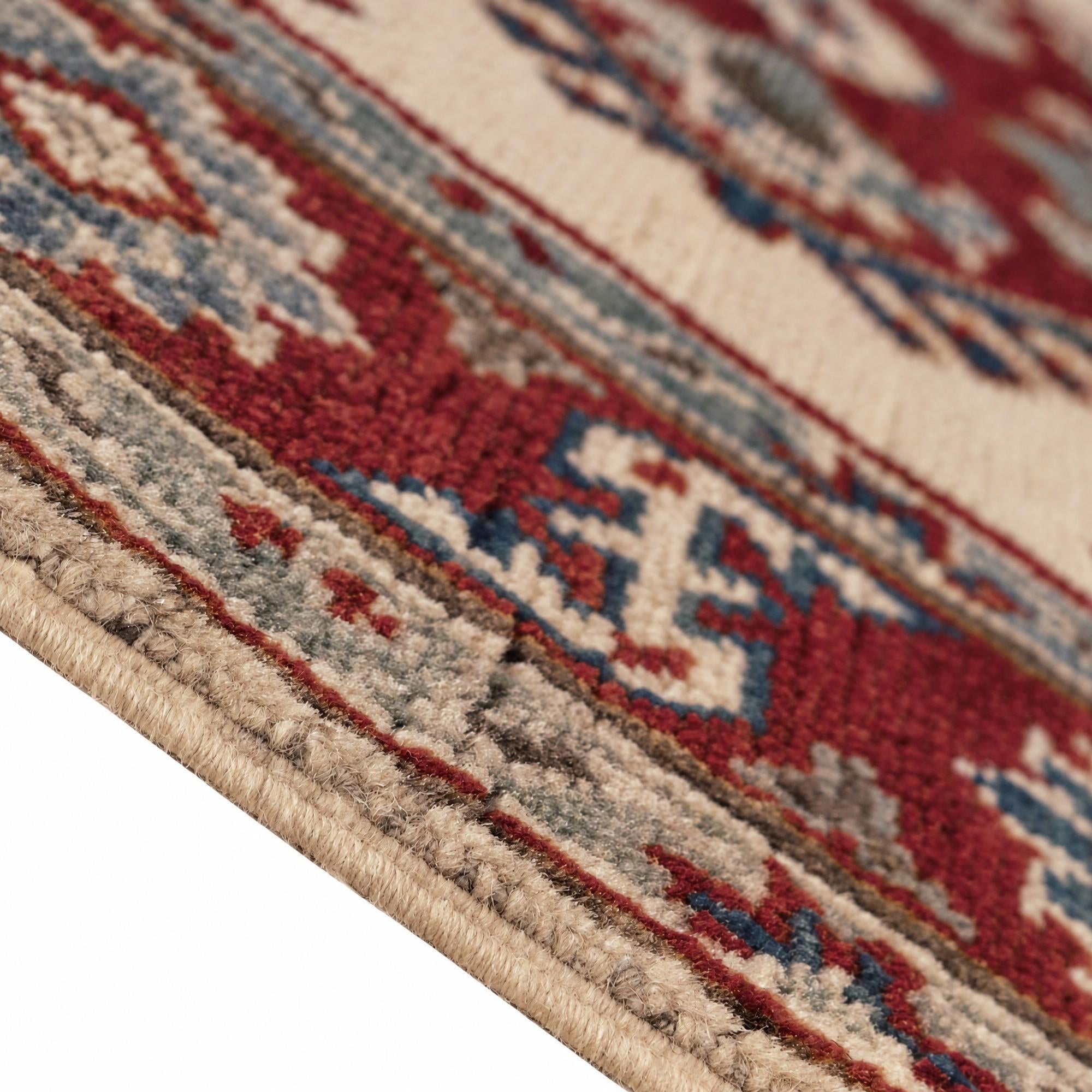 85cm x 295cm anudado a mano Kazak Alfombra Pasillera