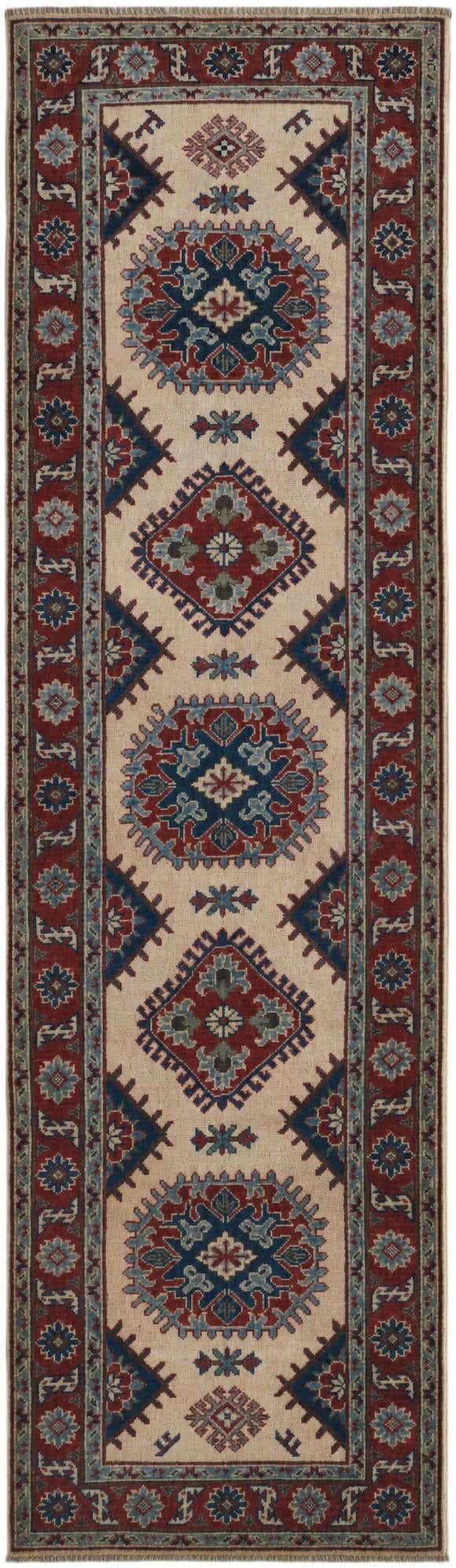 2' 9 x 9' 9 Hand Knotted Kazak Runner Rug