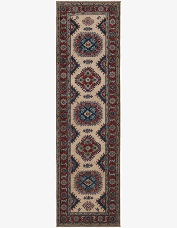 2' 9 x 9' 9 Hand Knotted Kazak Runner Rug