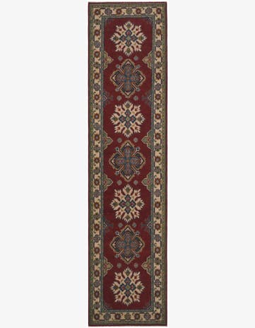 2' 7 x 10' 8 Hand Knotted Kazak Runner Rug