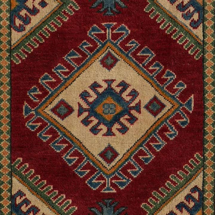 85cm x 300cm Handgeknüpft Kazak Läufer Teppich