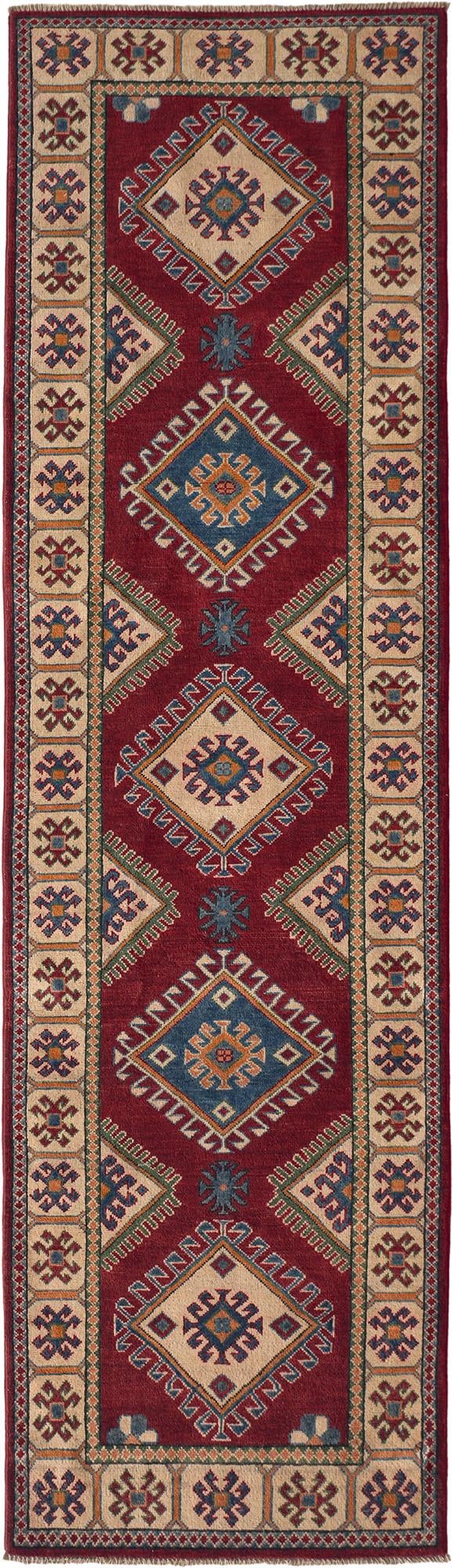 Detail image 2 of 10: 2' 9 x 9' 11 Hand Knotted Kazak Runner Rug