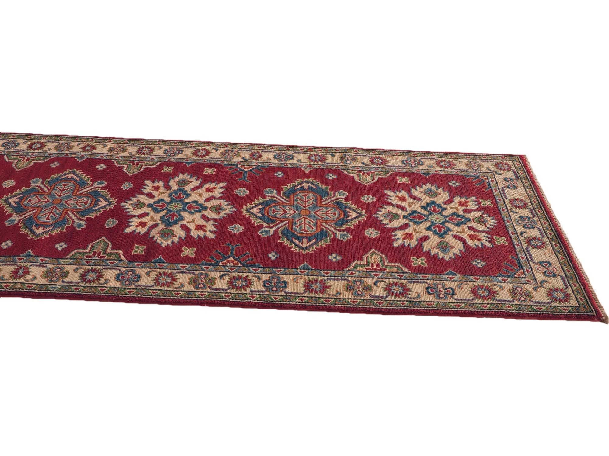 Detail image 6 of 10: 2' 9 x 9' 6 Hand Knotted Kazak Runner Rug