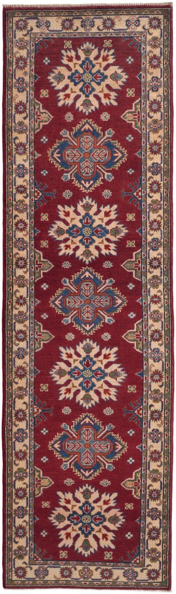Detail image 2 of 10: 2' 9 x 9' 6 Hand Knotted Kazak Runner Rug