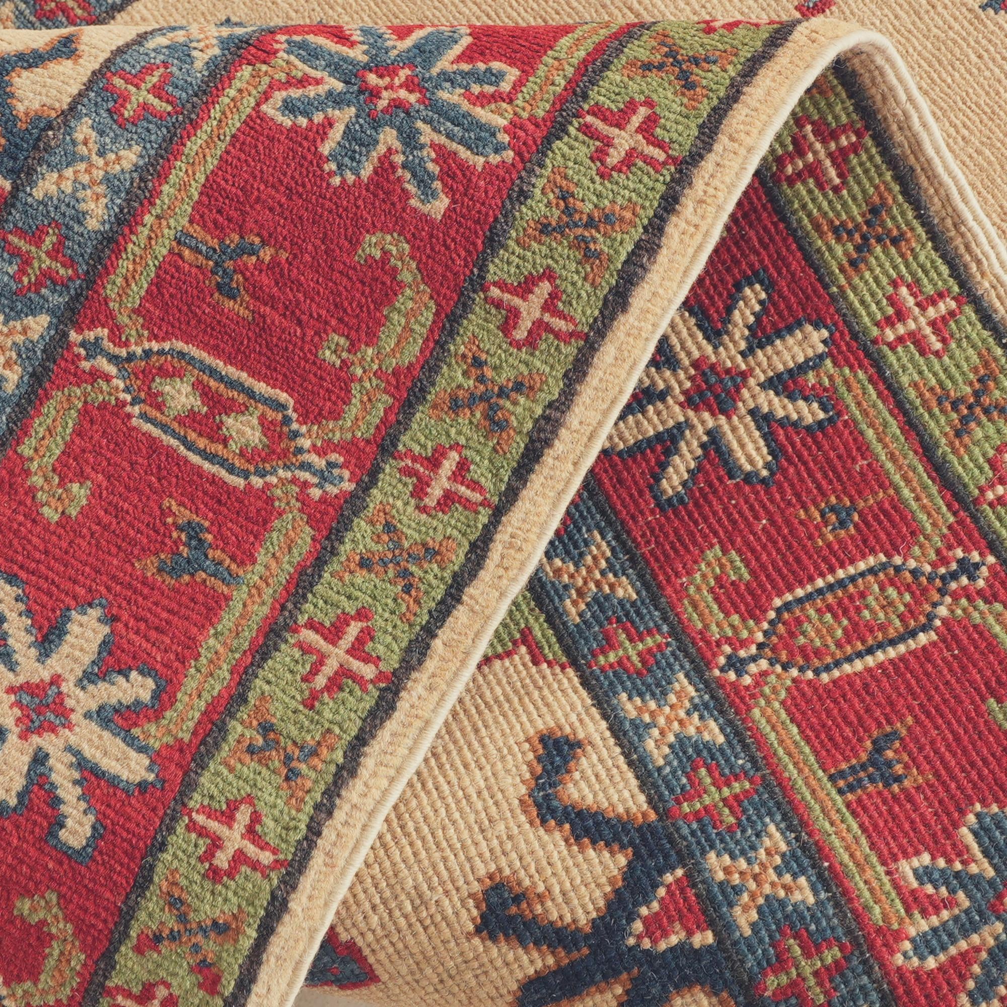 Detail image 8 of 10: 2' 10 x 8' 9 Hand Knotted Kazak Runner Rug