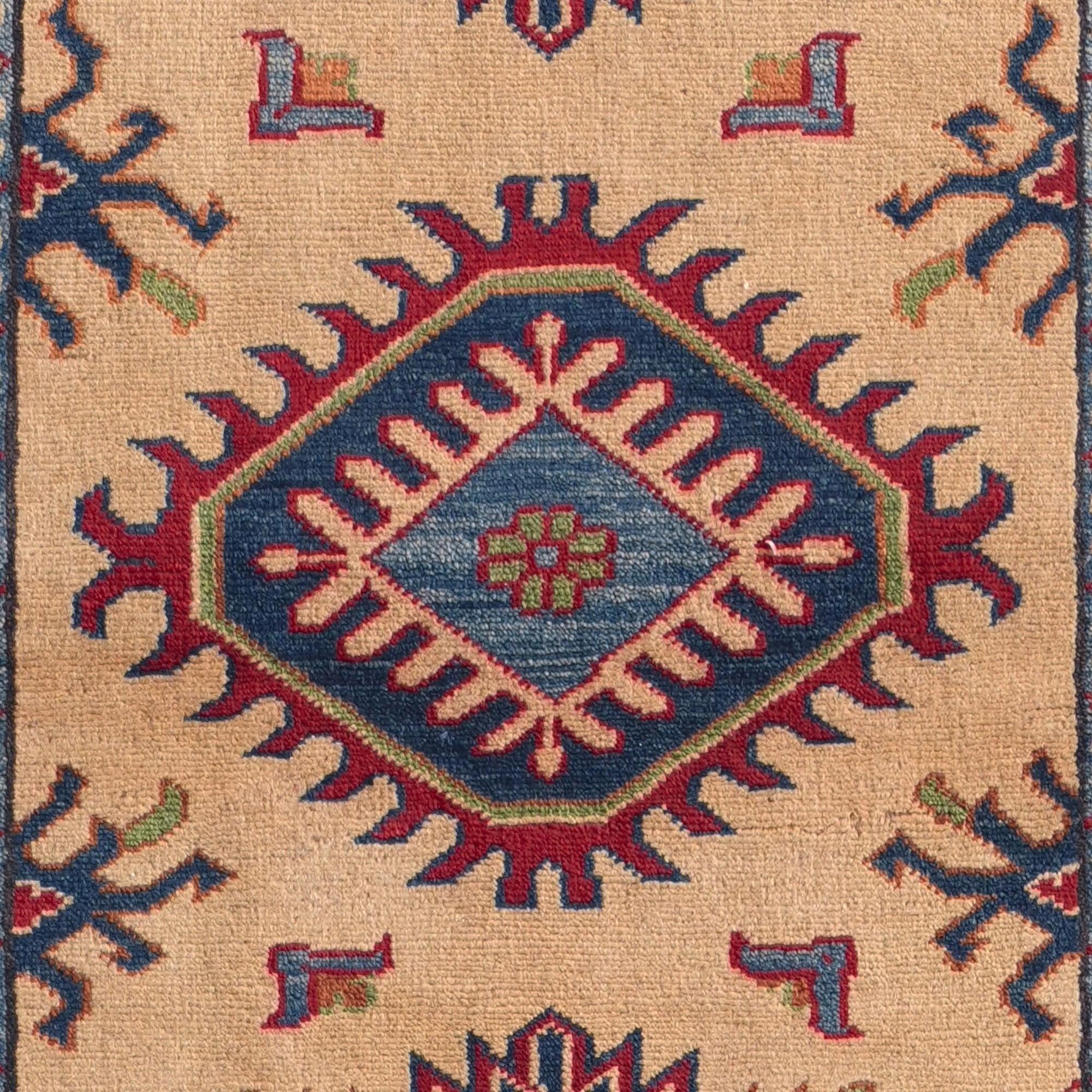 Detail image 10 of 10: 2' 10 x 8' 9 Hand Knotted Kazak Runner Rug