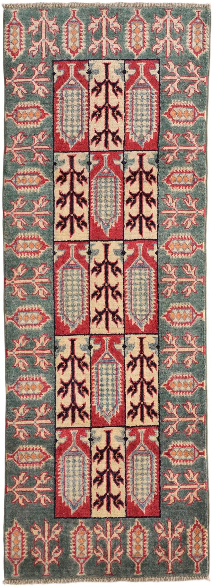2' 1 x 5' 9 Hand Knotted Kazak Runner Rug