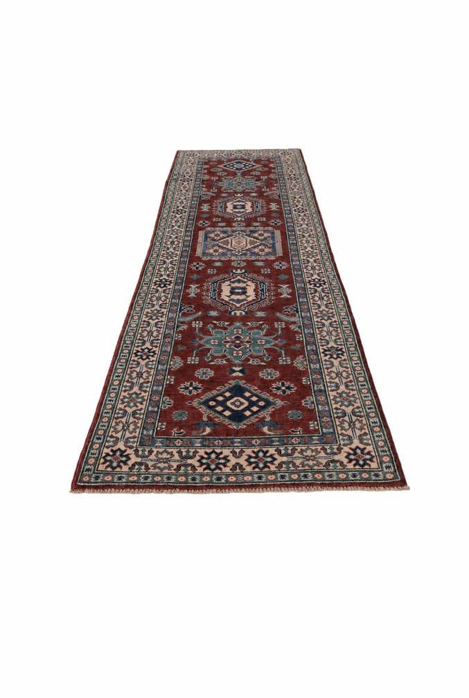2' 7 x 9' 11 Hand Knotted Kazak Runner Rug