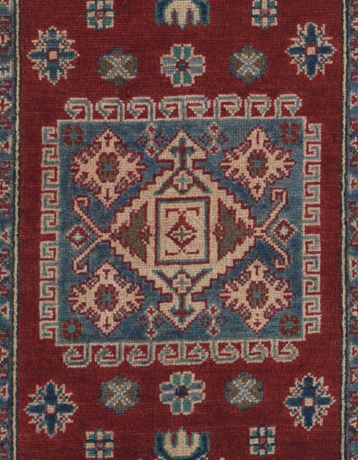 Detail image of 2' 7 x 9' 11 Hand Knotted Kazak Runner Rug