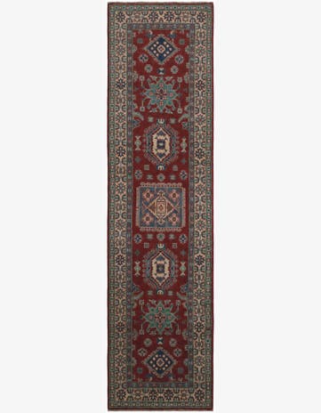 2' 7 x 9' 11 Hand Knotted Kazak Runner Rug