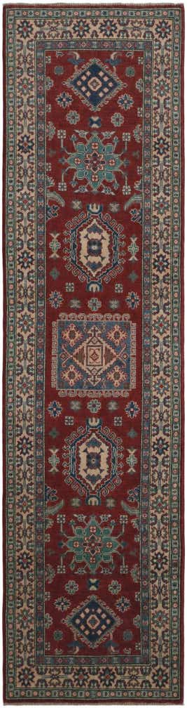 2' 7 x 9' 11 Hand Knotted Kazak Runner Rug