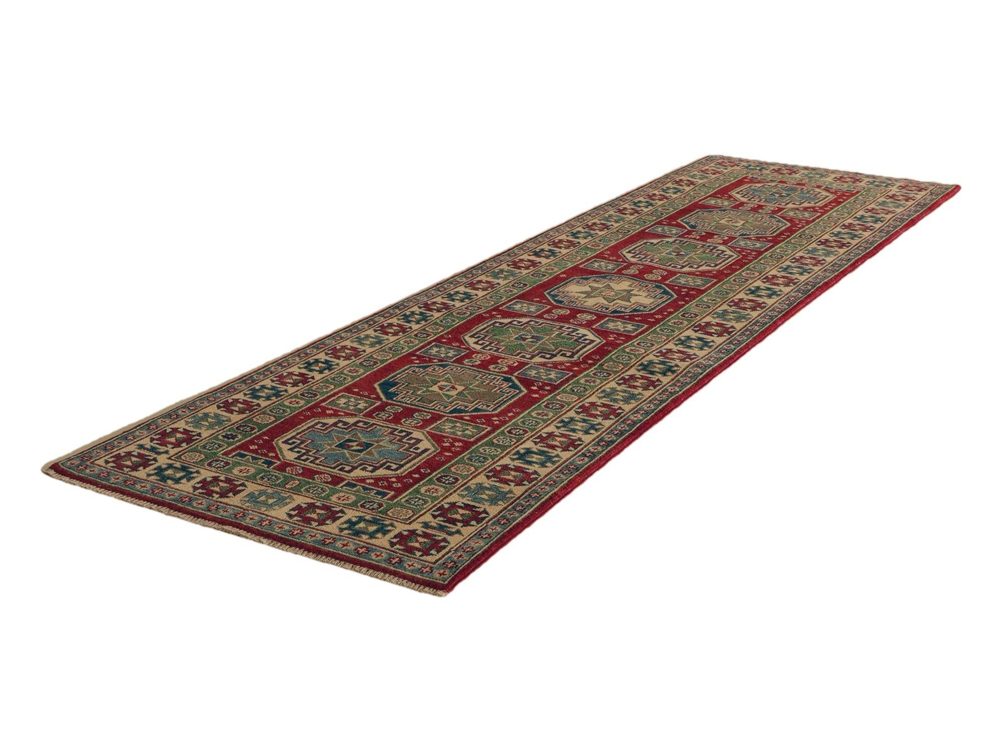 85cm x 290cm Hand Knotted Kazak Runner Rug