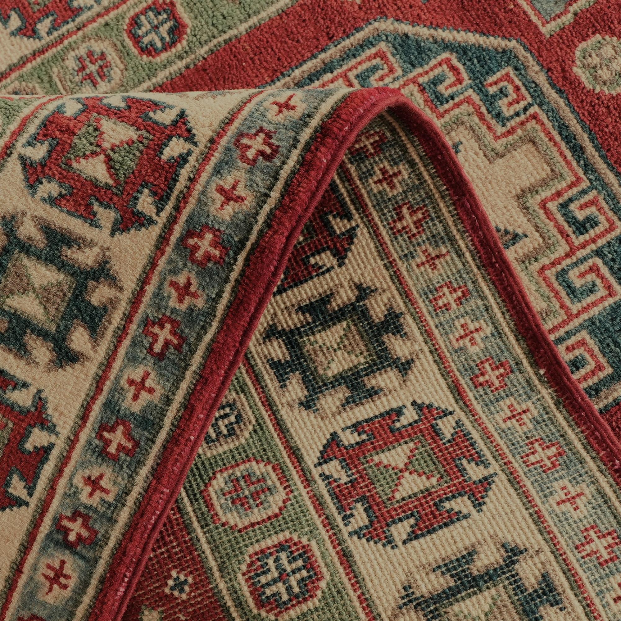 85cm x 290cm Hand Knotted Kazak Runner Rug