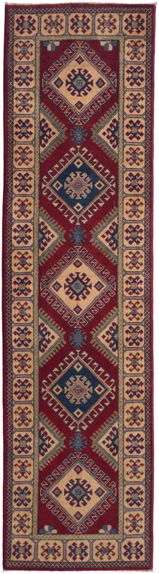 85cm x 305cm anudado a mano Kazak Alfombra Pasillera