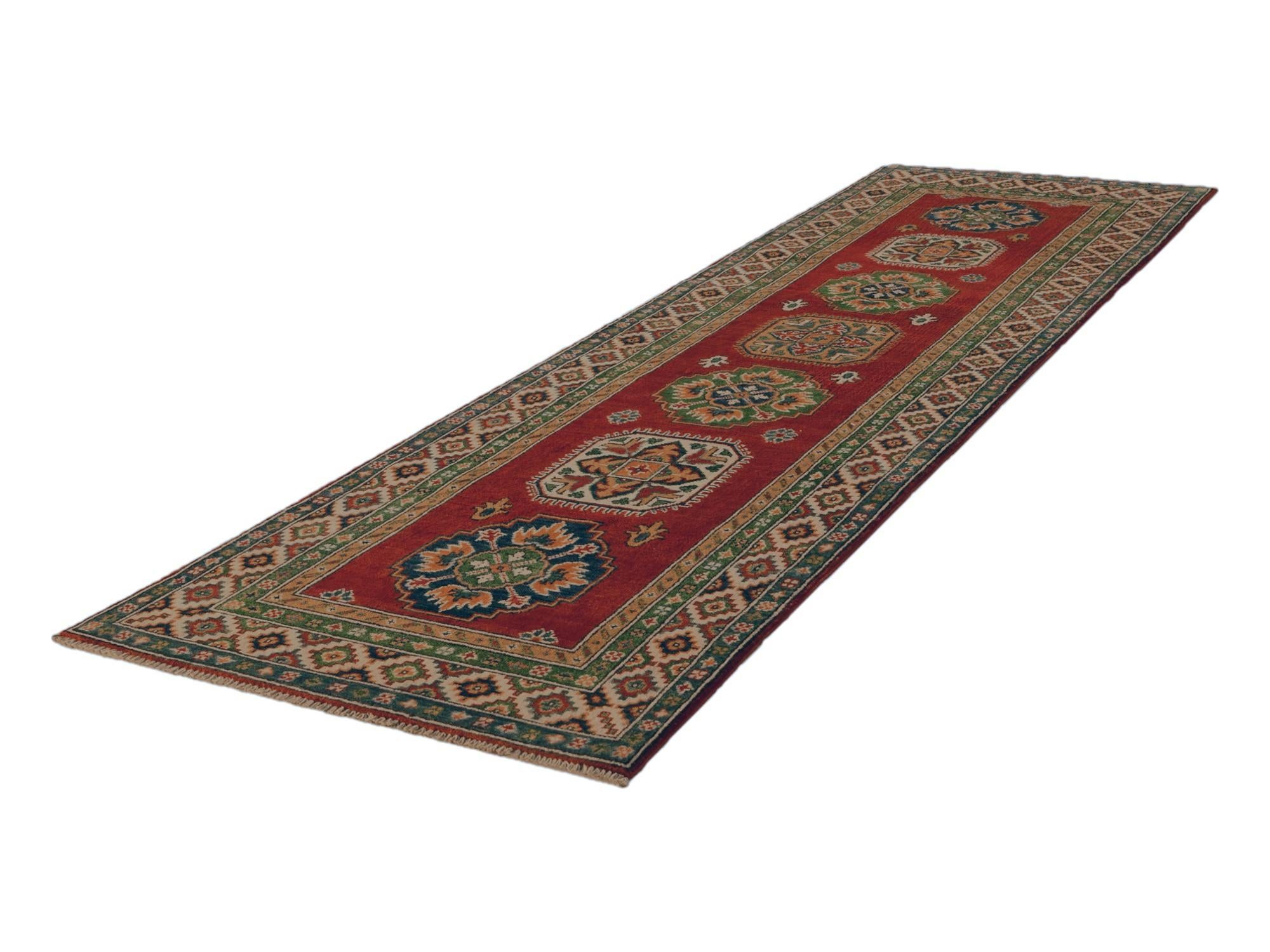 2' 9 x 9' 7 Hand Knotted Kazak Runner Rug