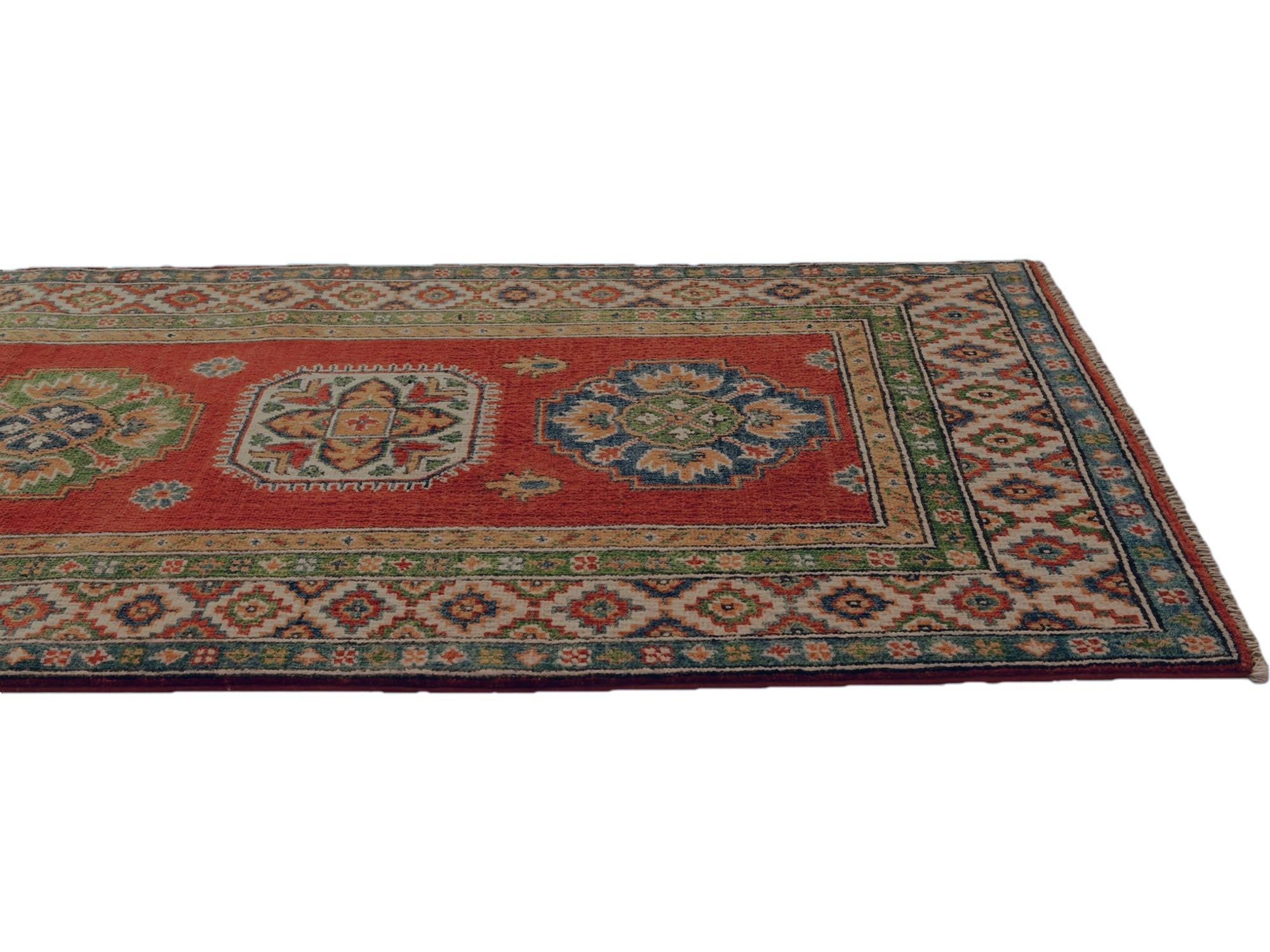 2' 9 x 9' 7 Hand Knotted Kazak Runner Rug