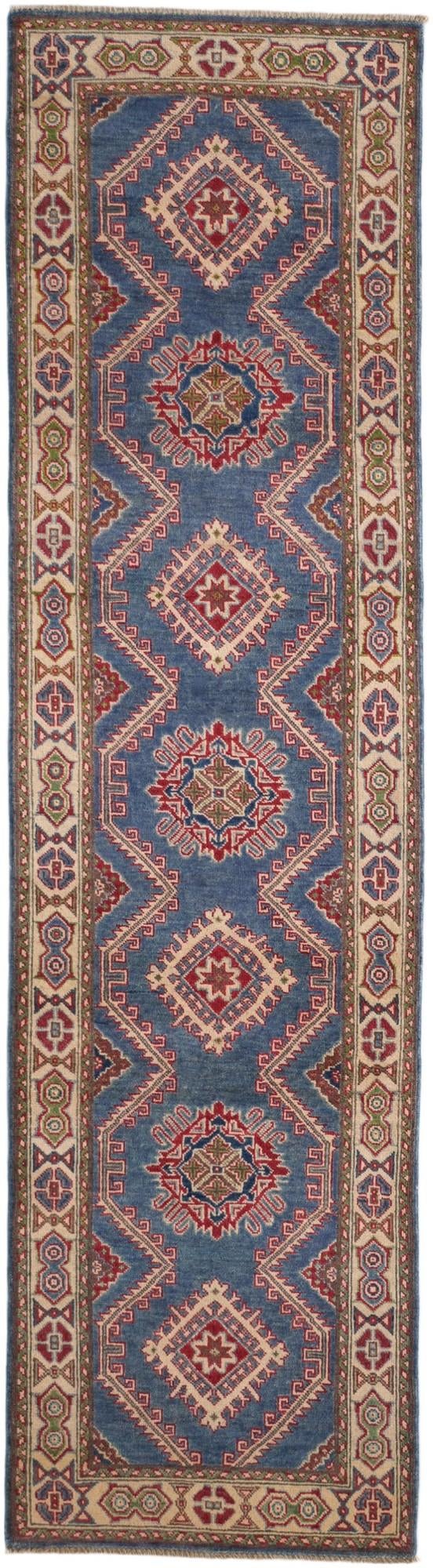 2' 8 x 9' 11 Hand Knotted Kazak Runner Rug