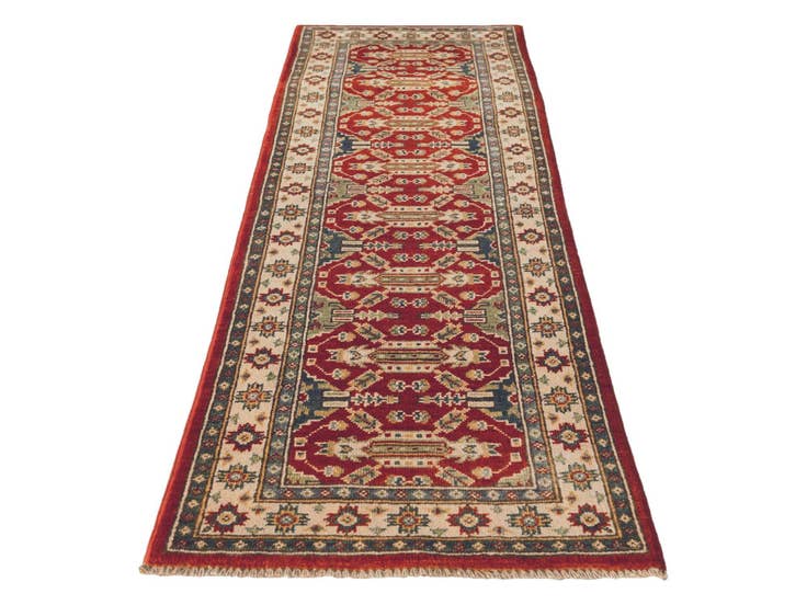 Detail image of 2' x 5' 9 Hand Knotted Kazak Runner Rug