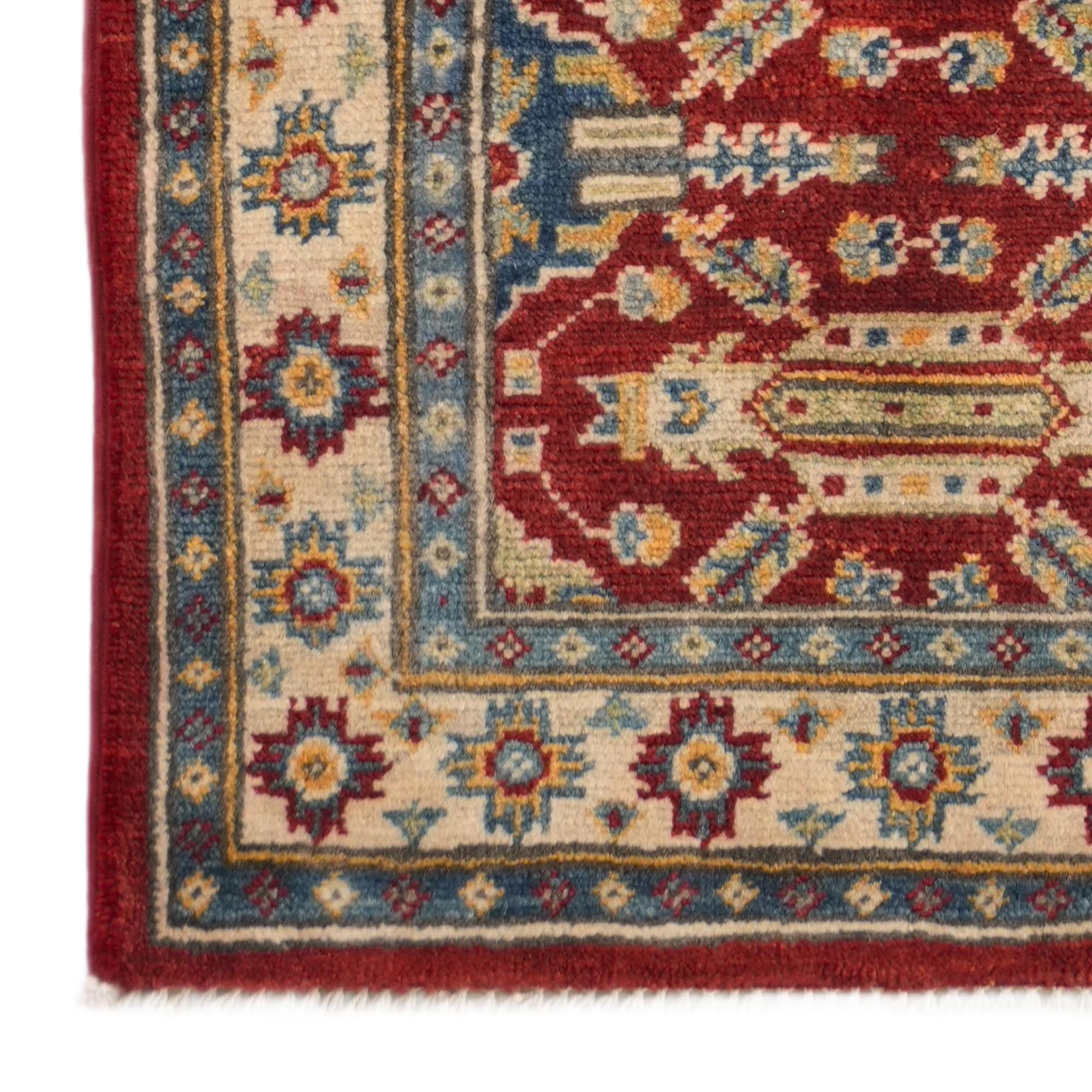 2' x 5' 9 Hand Knotted Kazak Runner Rug